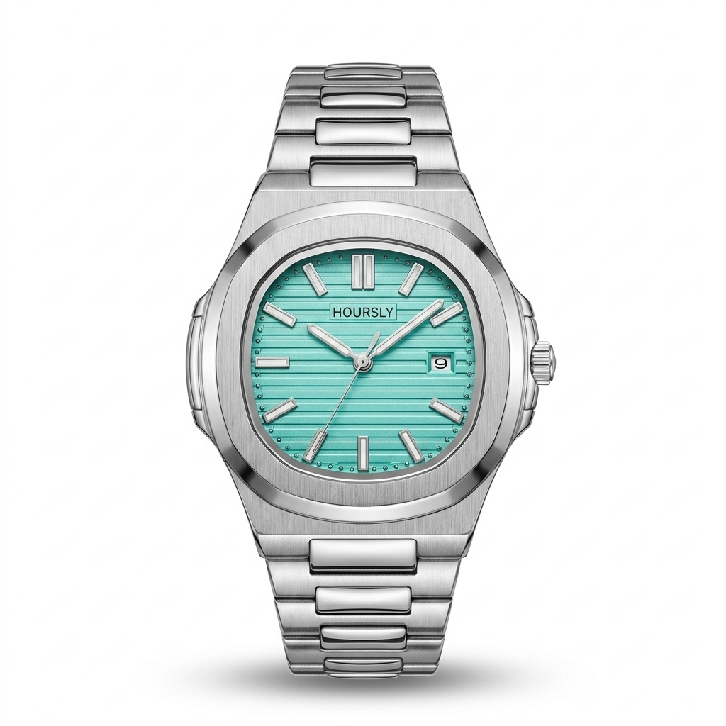 Hoursly Tiffany Blue Nautilus-Style Watch