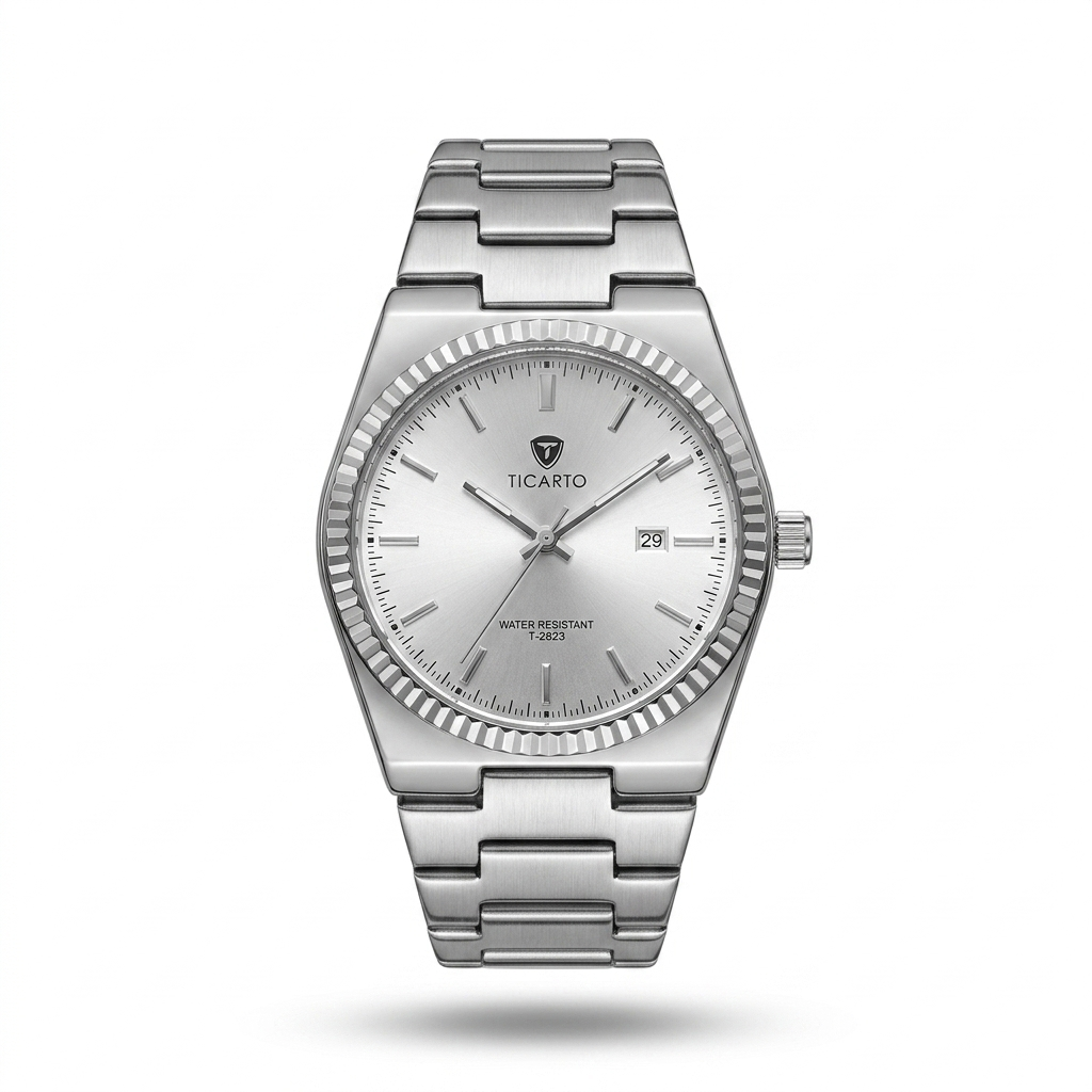 Ticarto T-2823 Silver Sunray Business Watch