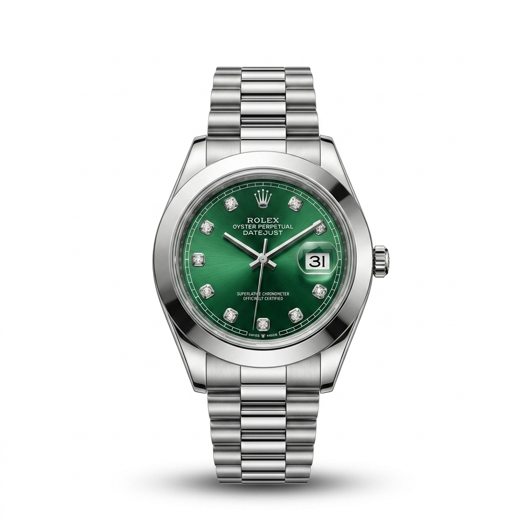 Rolex Classic Green Dial Luxury Business Watch