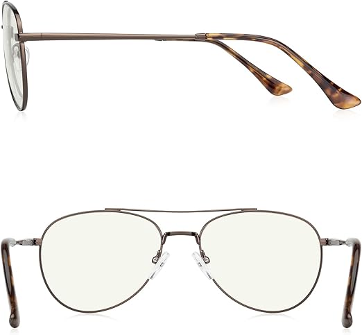 Aviator Reading Glasses for men and Women Blue Light Blocking Lens Spring Temple