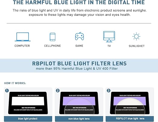 Aviator Reading Glasses for men and Women Blue Light Blocking Lens Spring Temple