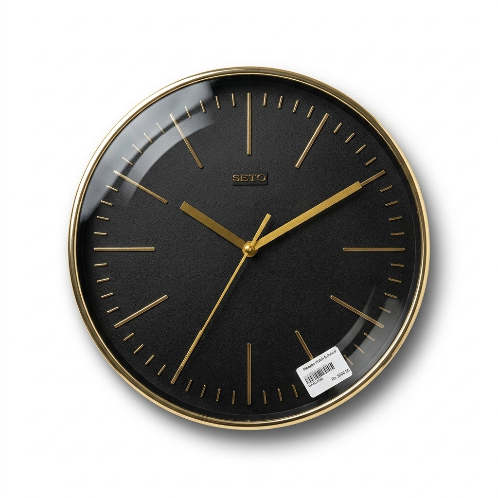 SETO Luxe Minimalist Wall Clock