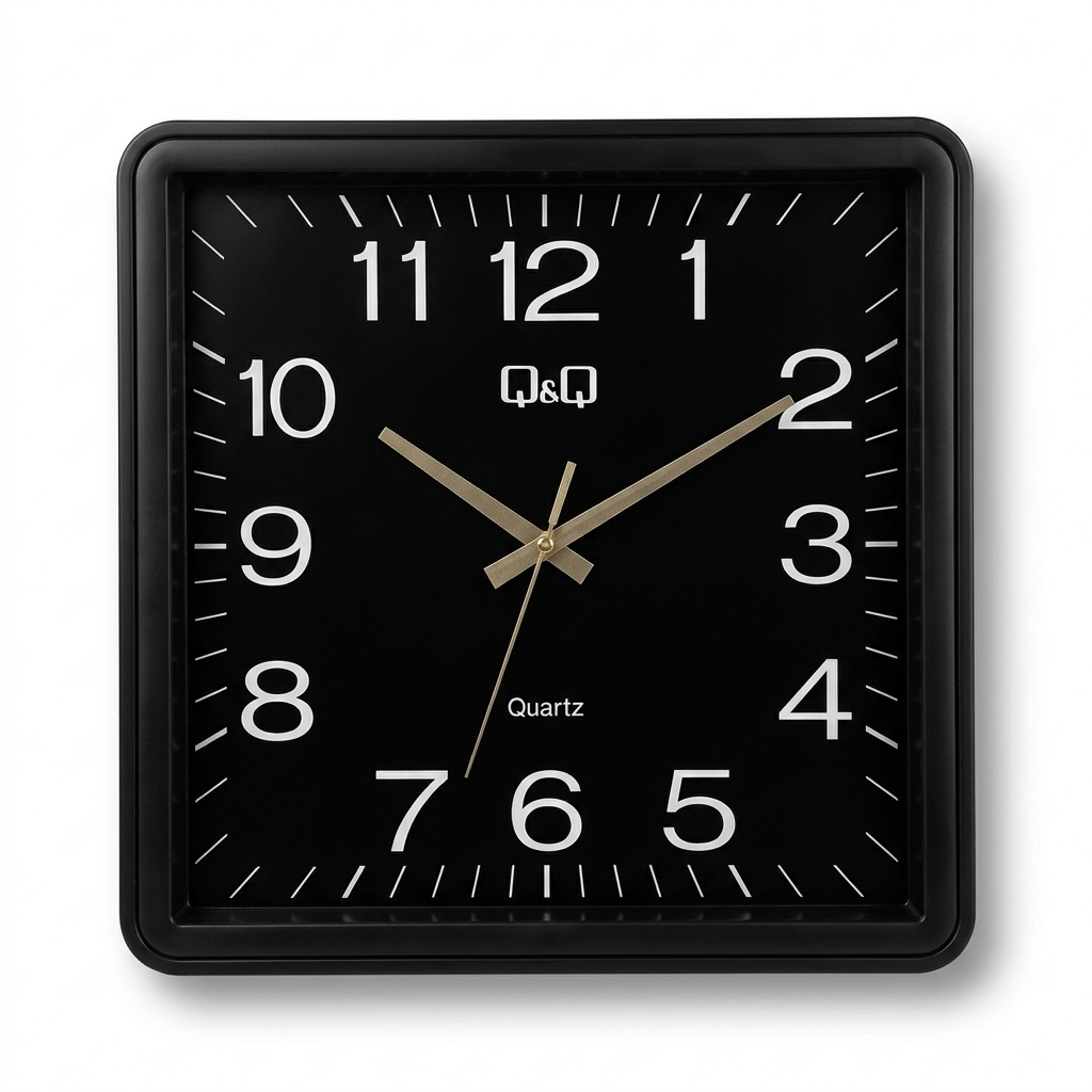 Q&Q Square Wall Clock