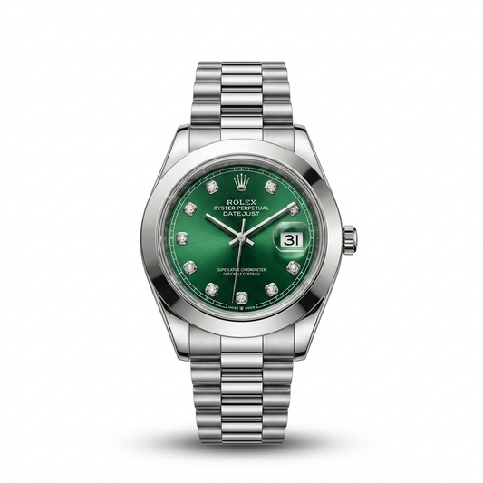 Rolex Classic Green Dial Luxury Business Watch