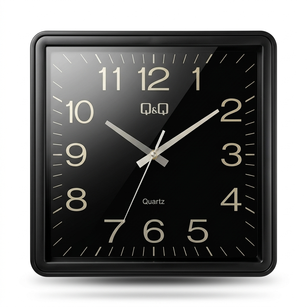 Q&Q Square Series Wall Clock